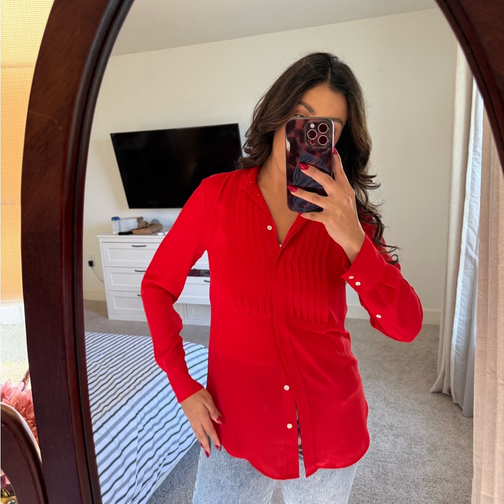 JCrew Elegant Red Women's Top